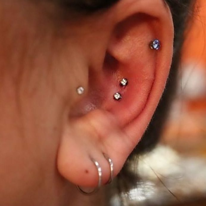 Photo of ear piercings