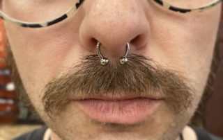 Photo of a nose piercing