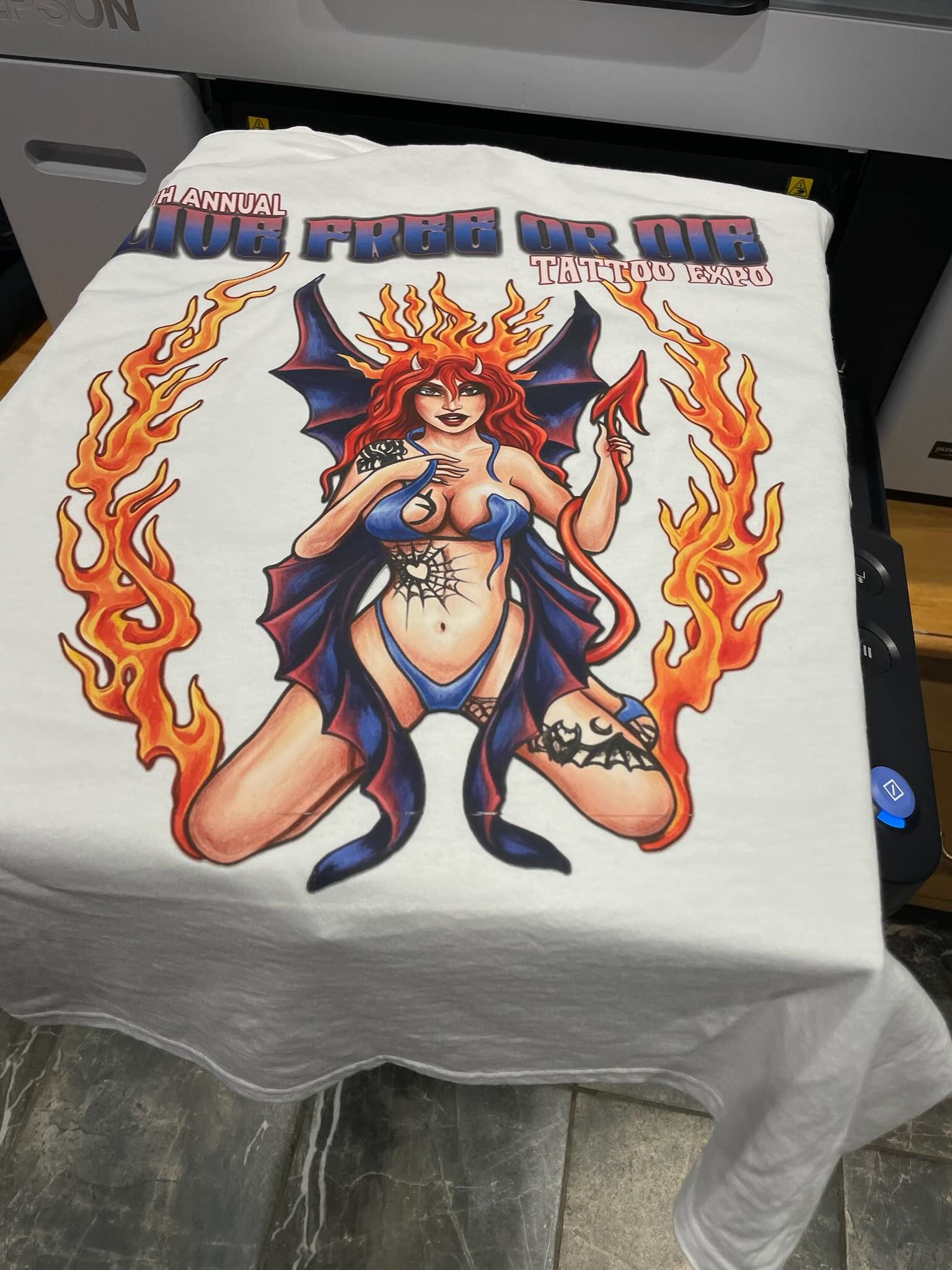 Spider Bite Printing custom apparel clothing printing - Spider Bite Body Piercing Manchester NH